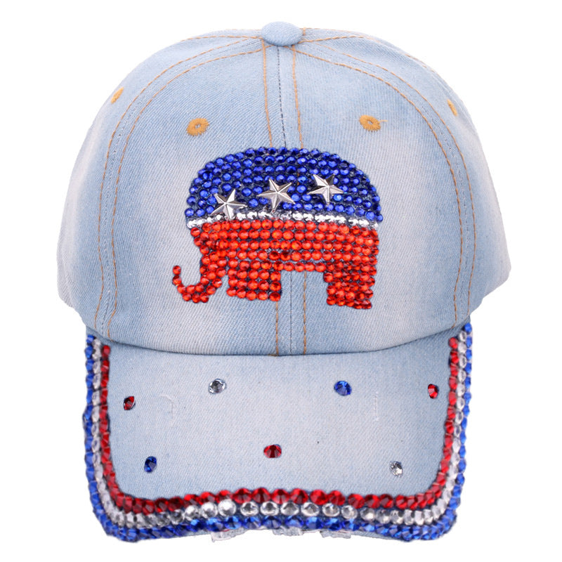 Wholesale Cotton Dot Diamond Baseball Cap